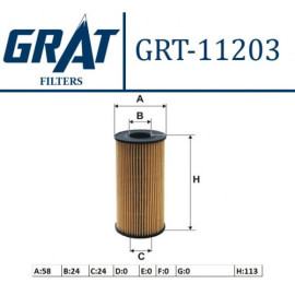 GRAT YAĞ FİLTRESİ GRT-11203